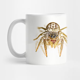 Unique and organic photo of a jumping spider looking right at you Mug